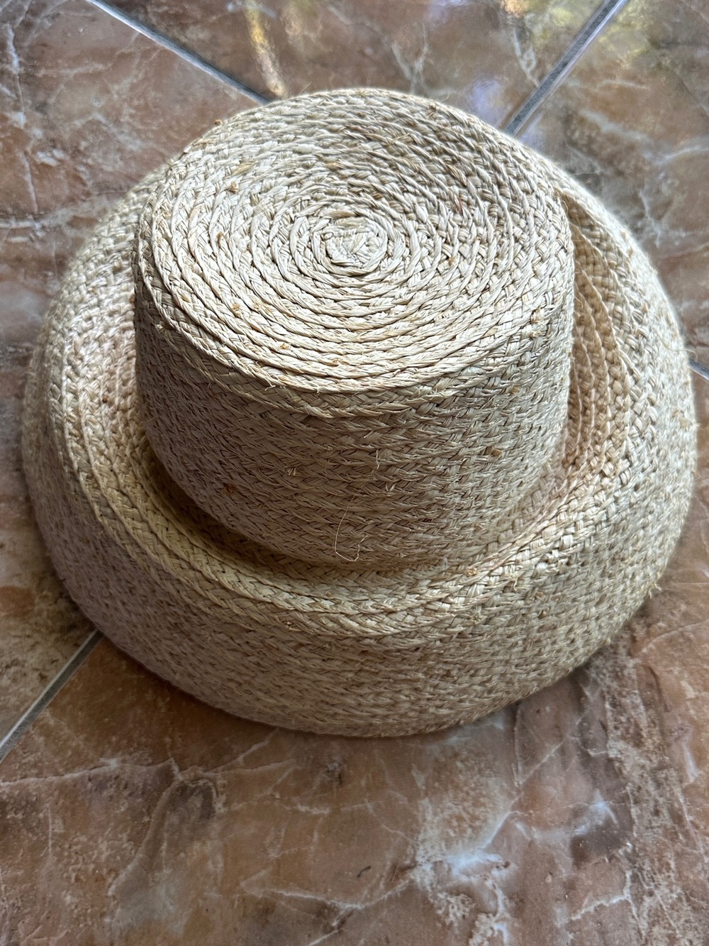 kate spade Natural Straw Boater Hat